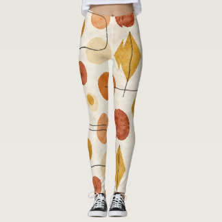 Leggings Líneas de polígonos Círculos Patrón sin soldadura