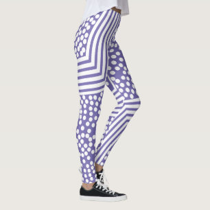 Leggings Líneas de puntos de polka funky Negrita