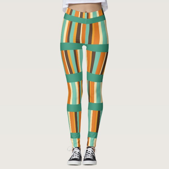 Leggings Líneas de rayas (Anverso)