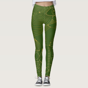 Leggings Líneas Dibujadas a Mano por EDDArt - Ven juntos 3