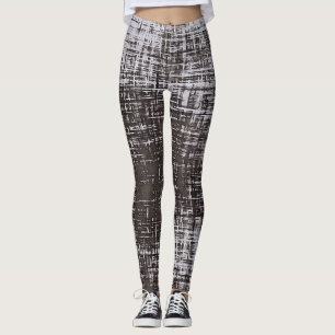 Leggings Líneas Grises En Peligro Sobre Fondo Gris Pálido
