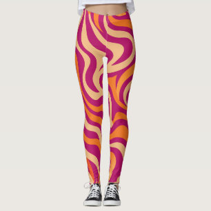 Leggings Líneas onduladas de la salpicadura de sol