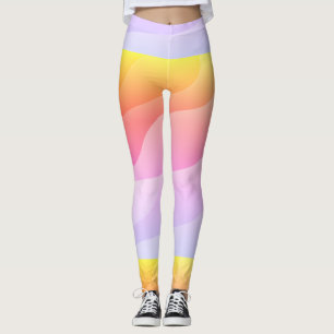 Leggings Líneas onduladas de onda luminosas