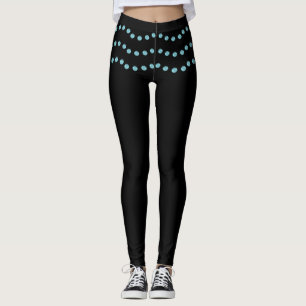Leggings Líneas onduladas punteadas elegantes