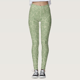 Leggings Líneas tejidas versales   Geométrica moderna de me