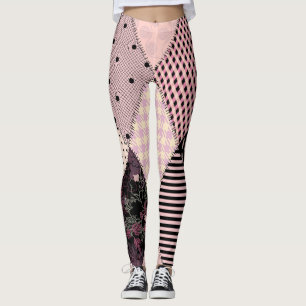 Leggings Lingerie textil: Patrón de cosecha de chwork