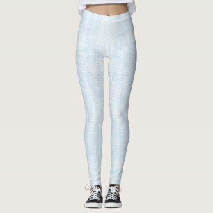 Leggings Lino Falso Azul Claro