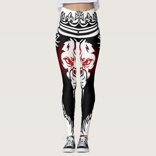 Leggings lion aux yeux rouge (Anverso)