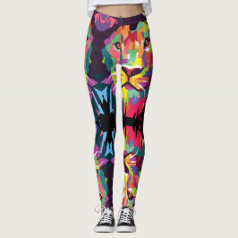 Leggings Lion of Judah Ir - Rasta Poly Power yoga -