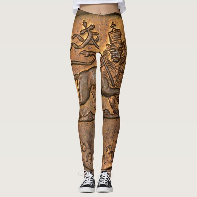 Leggings Lion of Judah Ir - Rasta reggae yoga - (Anverso)