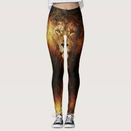 Leggings Lion of Judah - Jah Rastafari Power yoga Ir