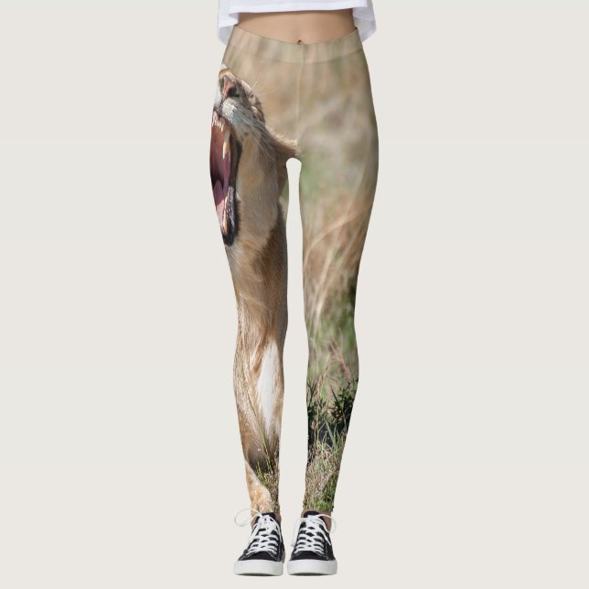 Leggings Lioness Roaring (Anverso)