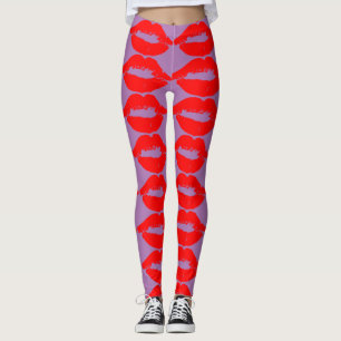 LEGGINGS LIPS ROJO KISS YOGA PANTALLOS