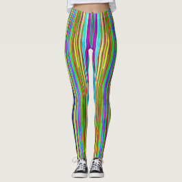 Leggings liqne couleur mix
