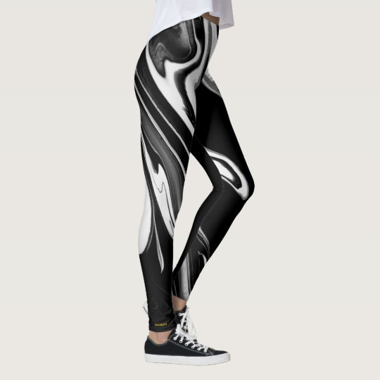 Leggings LiquidGold (en blanco y negro)
