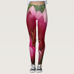 Leggings Lirio de agua rosada