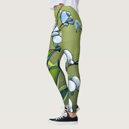 Leggings Lirio encantador: Delicada danza de la serenidad d