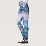 Leggings Lirios del agua de Monet<br><div class="desc">Lirios del agua de Monet.
Visite por favor mi tienda para un diseño más interesante y más opción del color.
=> zazzle.com/iwheels*</div>