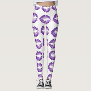 Leggings Litros de Purpurina púrpura