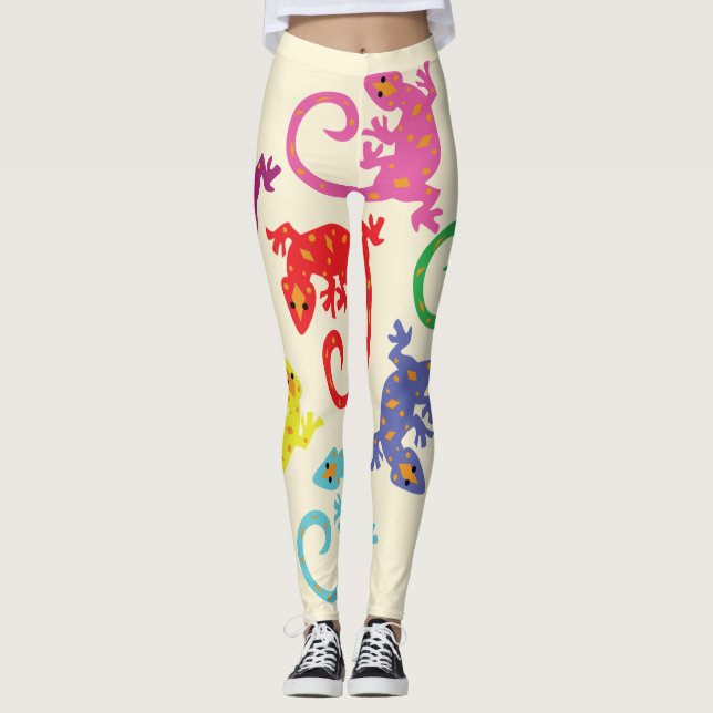 Leggings Lizarras coloridas (Anverso)
