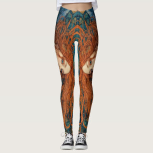 Leggings "Llama de las Mareas" - Un Retrato Colorido