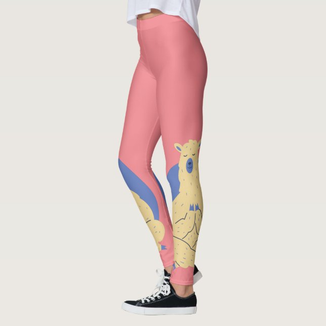 Leggings Llama de yoga (Izquierda)