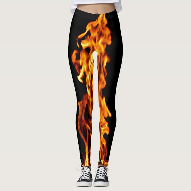 Leggings Llama naranja (Anverso)