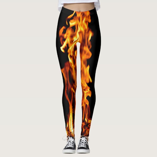 Leggings Llama naranja (Anverso)