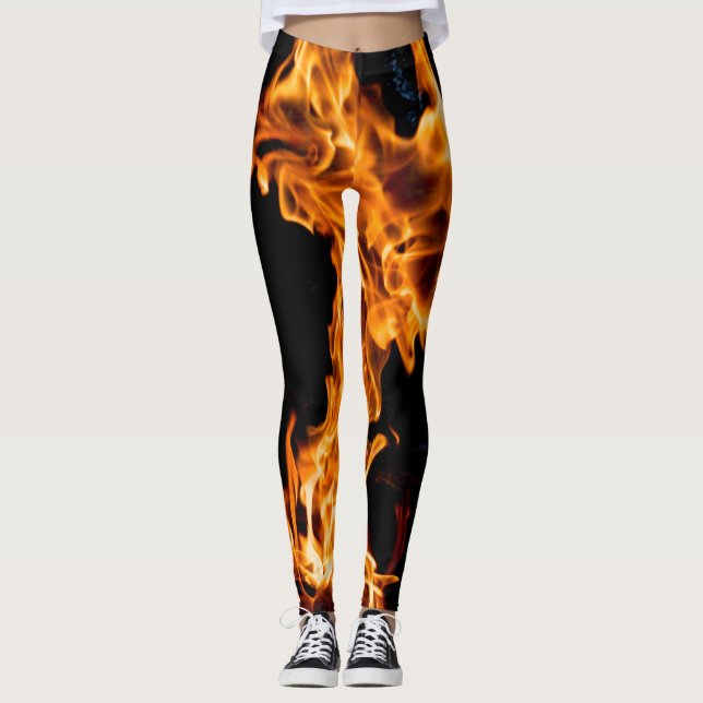 Leggings Llama naranja (Anverso)