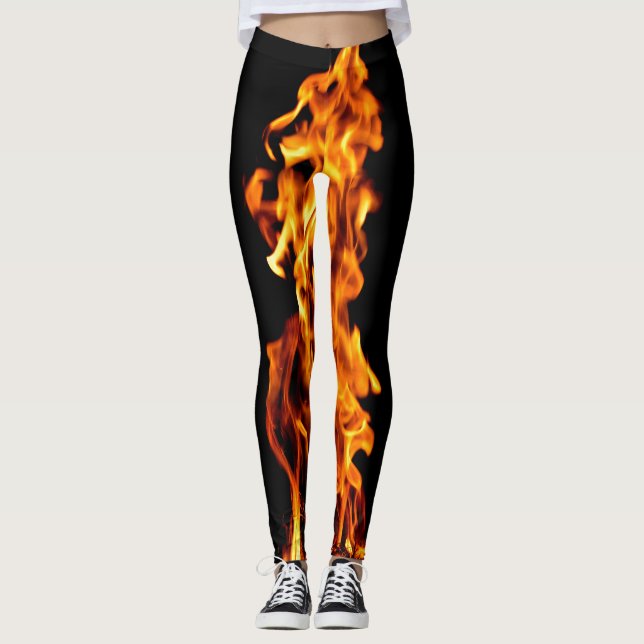 Leggings Llama naranja (Anverso)