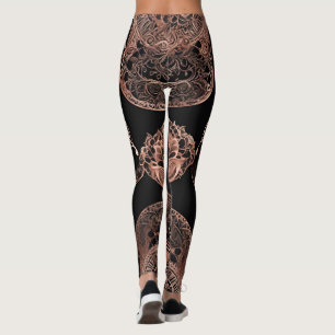 Leggings Llamar a Rosegold AI art