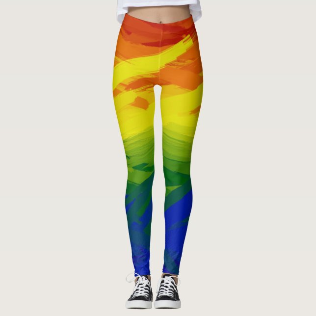 Leggings Llamas arcoiris (Anverso)