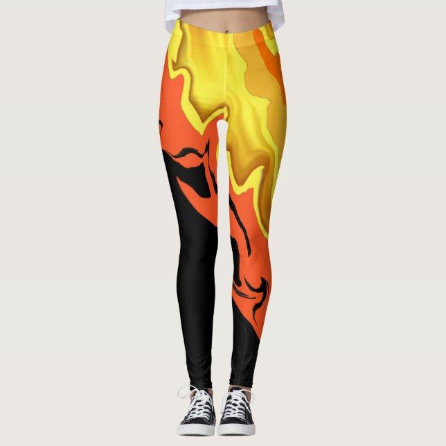 Leggings Llamas de noche (Anverso)