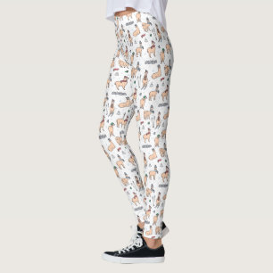 Leggings Llamas en modelo de esquí de los gorras y de las