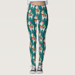 Leggings Llamas navidades<br><div class="desc">En las leyendas de estos Navidades aparecen llamas que llevan pañuelos rojos y gorras rojos y que llevan regalos en la espalda.</div>