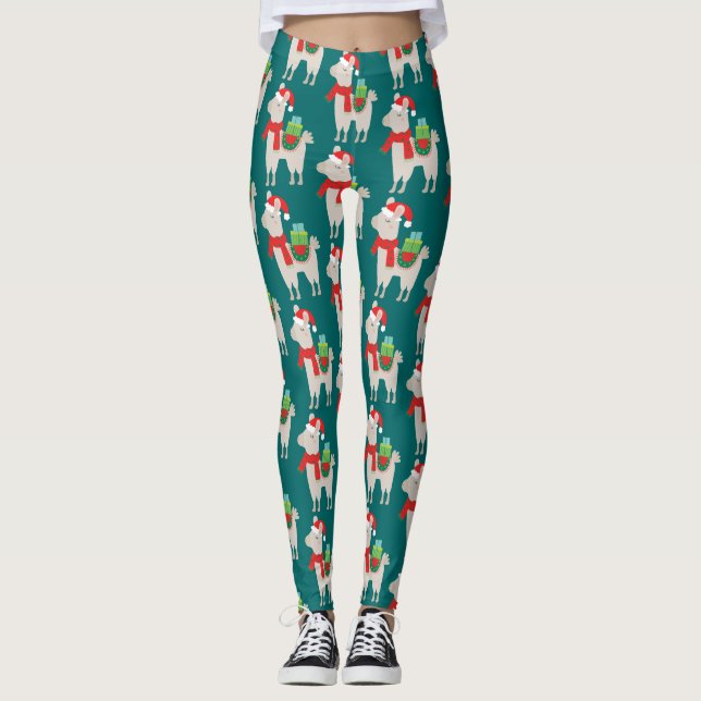 Leggings Llamas navidades (Anverso)