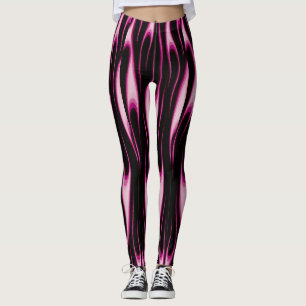 Leggings Llamas rosadas calientes