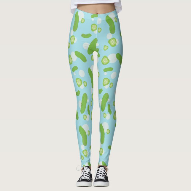 Leggings Llover las polainas de las salmueras (Anverso)
