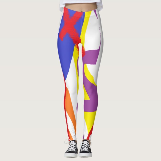 Leggings LLUVIA DE ORGULLO LGBTQ+ inspirada en abstracto /  (Anverso)