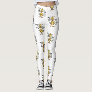 Leggings Lo Que La Vida Te Arroje Pato Cita Divertida
