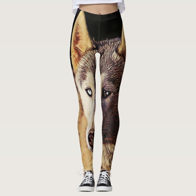 Leggings lobo animal de smartmix (Anverso)