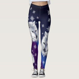 LEGGINGS LOBO BLANCO DE LA NIEVE