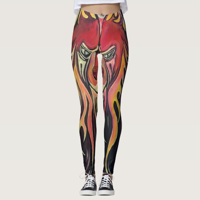 Leggings Lobo de Fuego (Anverso)