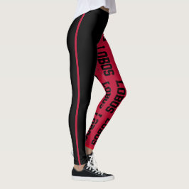 Leggings LOBOS Negros Negros Cereza Negro Nuevo México