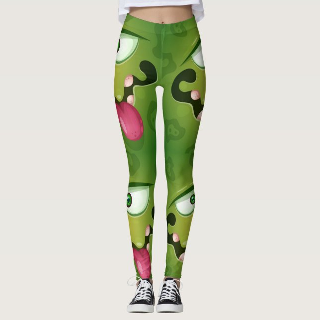 Leggings Loco Monstruo Verde (Anverso)