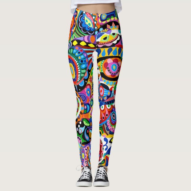 Leggings Loco y colorido (Anverso)