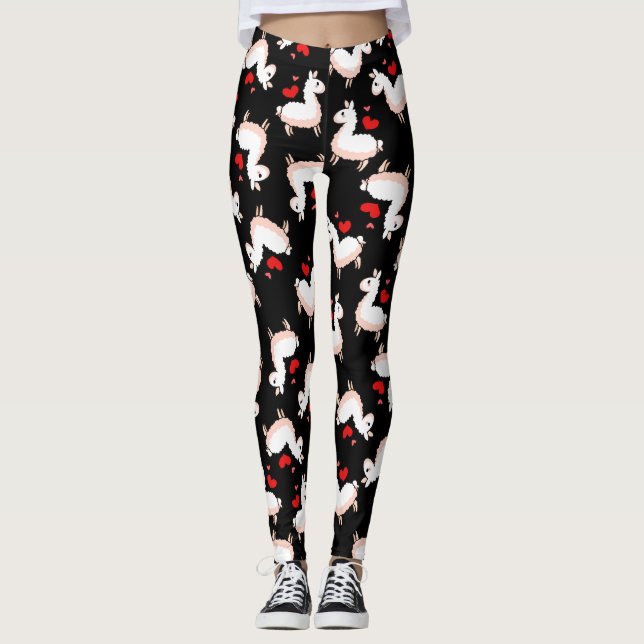 Leggings Locura de la llama (Anverso)