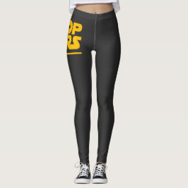 Leggings Logo de Parodia Detener Guerras
