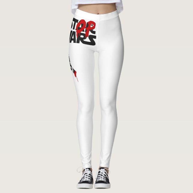 Leggings Logo de Parodia Detener Guerras (Anverso)