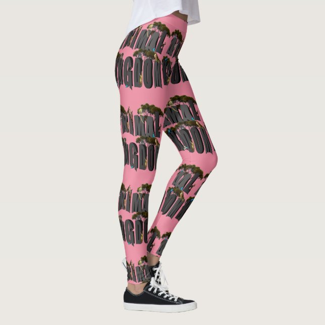 Leggings Logo Del Reino Animal Con Animales, (Derecha)